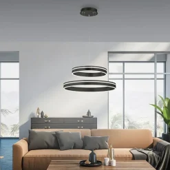 Straluma Hanglamp Q-Vito dubbel zwart + remote cct><noscript><img width=
