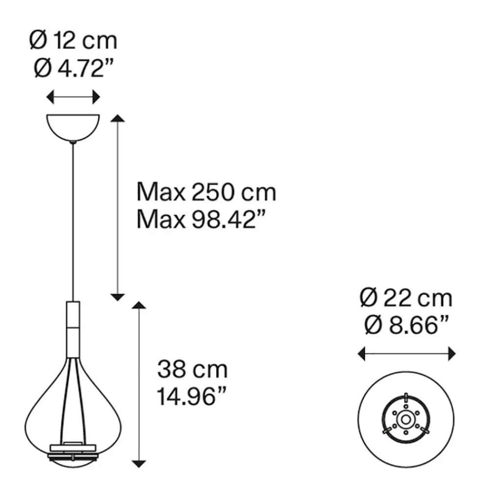 Straluma Hanglamp Sky-Fall klein brons> Hanglampen|Pendel Lampen