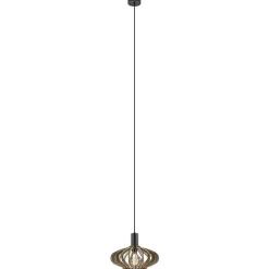 Straluma Hanglamp Ufo naturel hout 35cm> Keukenverlichting|Eetkamerverlichting