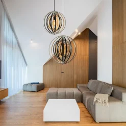 Straluma Hanglamp Woody 44 zwart/naturel hout><noscript><img width=