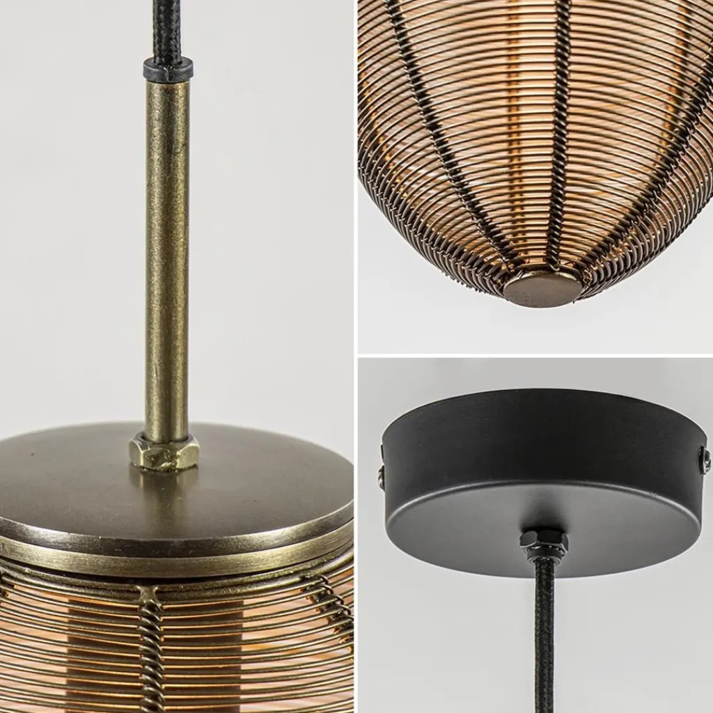 Straluma Hanglamp Yaelle 20cm brons> Draadlampen|Light and Living