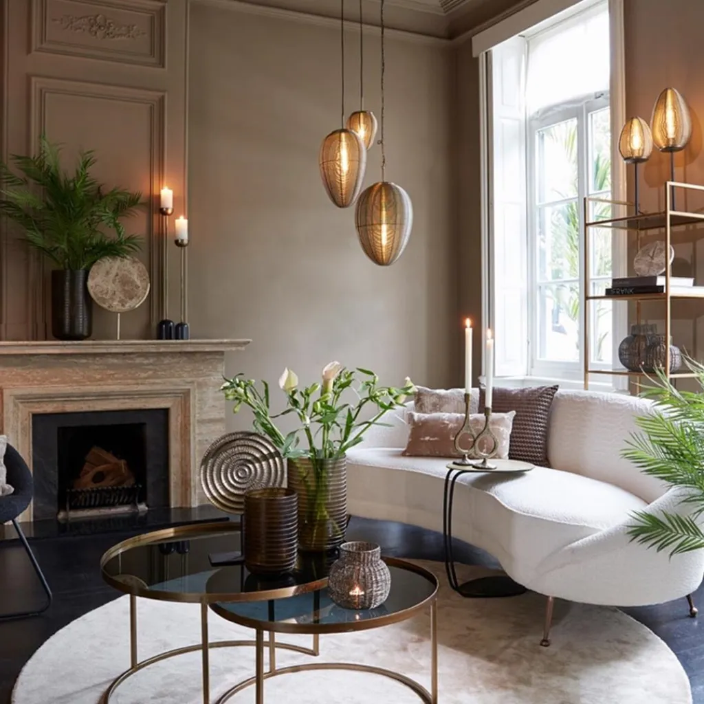 Straluma Hanglamp Yaelle 20cm brons> Draadlampen|Light and Living