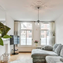 Straluma Hanglamp zwart met helder glazen bol 30 cm><noscript><img width=