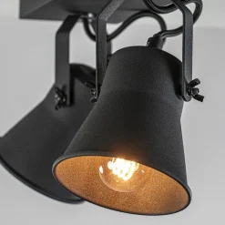 Straluma Industriële 2-lichts plafondspot mat zwart><noscript><img width=