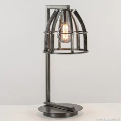 Straluma Industriële tafellamp antiek zwart> Slaapkamerlampen|Halverlichting