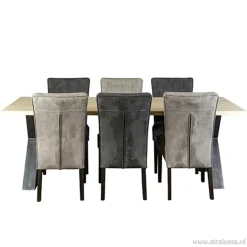 Straluma Klassiek landelijke eetkamerstoel grijs><noscript><img width=