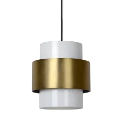 Straluma Klassieke hanglamp goud met opaal glazen kap> Woonkamerlampen|Slaapkamerlampen