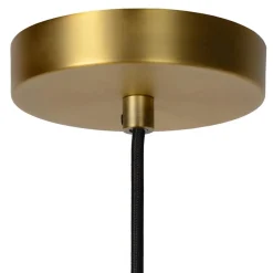 Straluma Klassieke hanglamp goud met opaal glazen kap><noscript><img width=