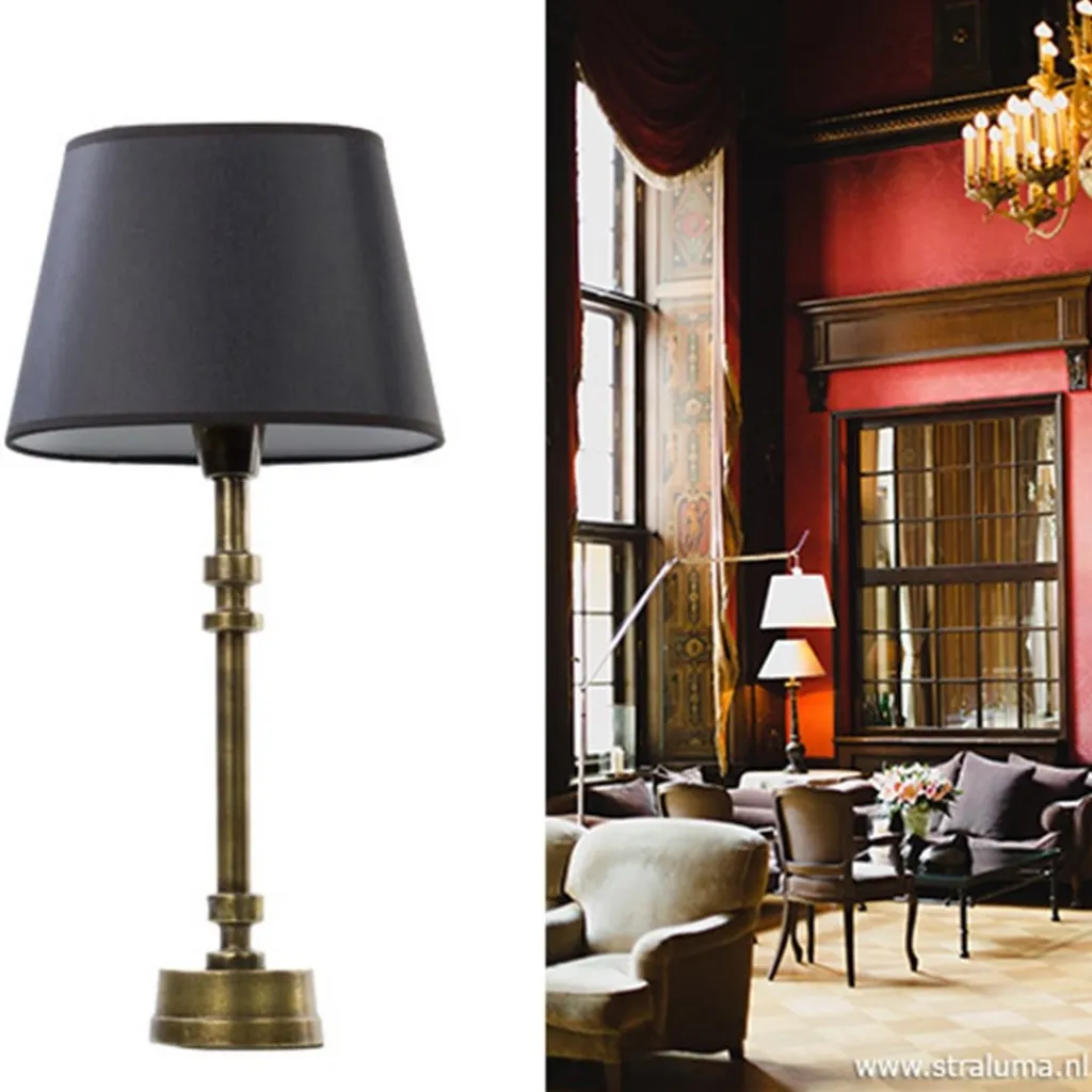 Straluma Klassieke lampvoet-tafellamp brons> Lampenvoeten|Light and Living