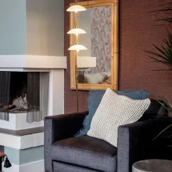 Straluma Klassieke 3-lichts vloerlamp brons inclusief LED><noscript><img width=