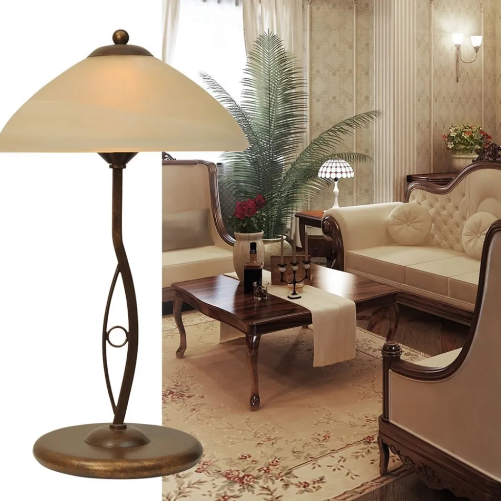 Straluma Klassieke tafellamp Bolzano bruin> Woonkamerlampen|Slaapkamerlampen