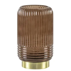 Straluma Klassieke tafellamp Lipa donker bruin op batterijen> Tafellampen|Light and Living