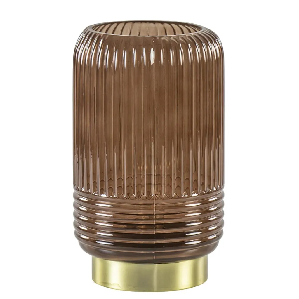 Straluma Klassieke tafellamp Lipa donker bruin op batterijen> Tafellampen|Light and Living