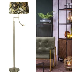 Straluma Klassieke vloerlamp met leesarm Calgary Light and Living><noscript><img width=