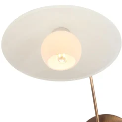 Straluma Klassieke wandlamp brons met creme glas incl LED> Wandlampen|LED Wandlampen
