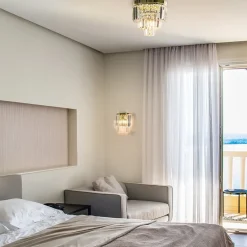 Straluma Klassieke wandlamp goud met helder glazen pegels><noscript><img width=