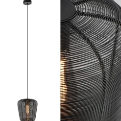 Straluma Kleine draad hanglamp Adeta mat zwart> Draadlampen|Light and Living