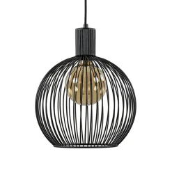 Straluma Kleine draad hanglamp mat zwart 30 cm> Eettafellampen|Draadlampen