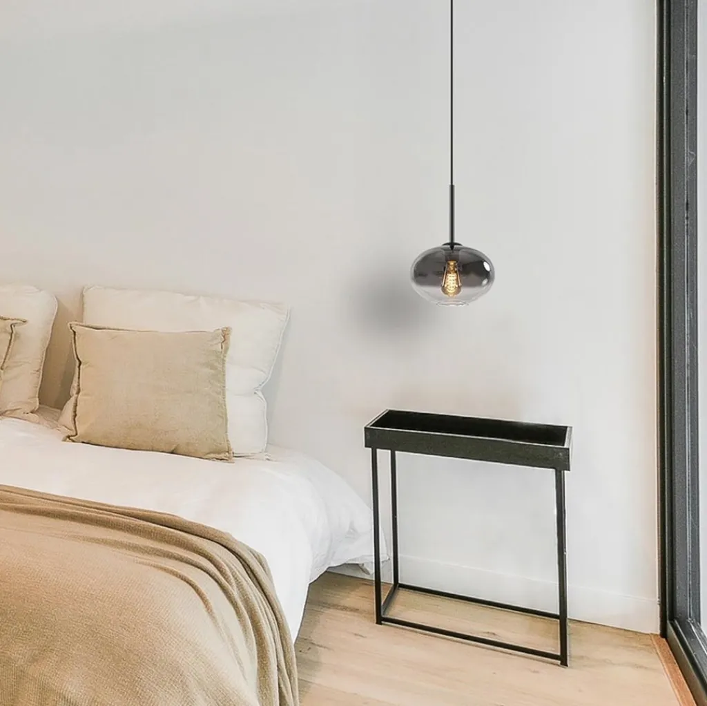 Straluma Kleine hanglamp smoke glas gradient met zwart> Hanglampen|Luxe Verlichting