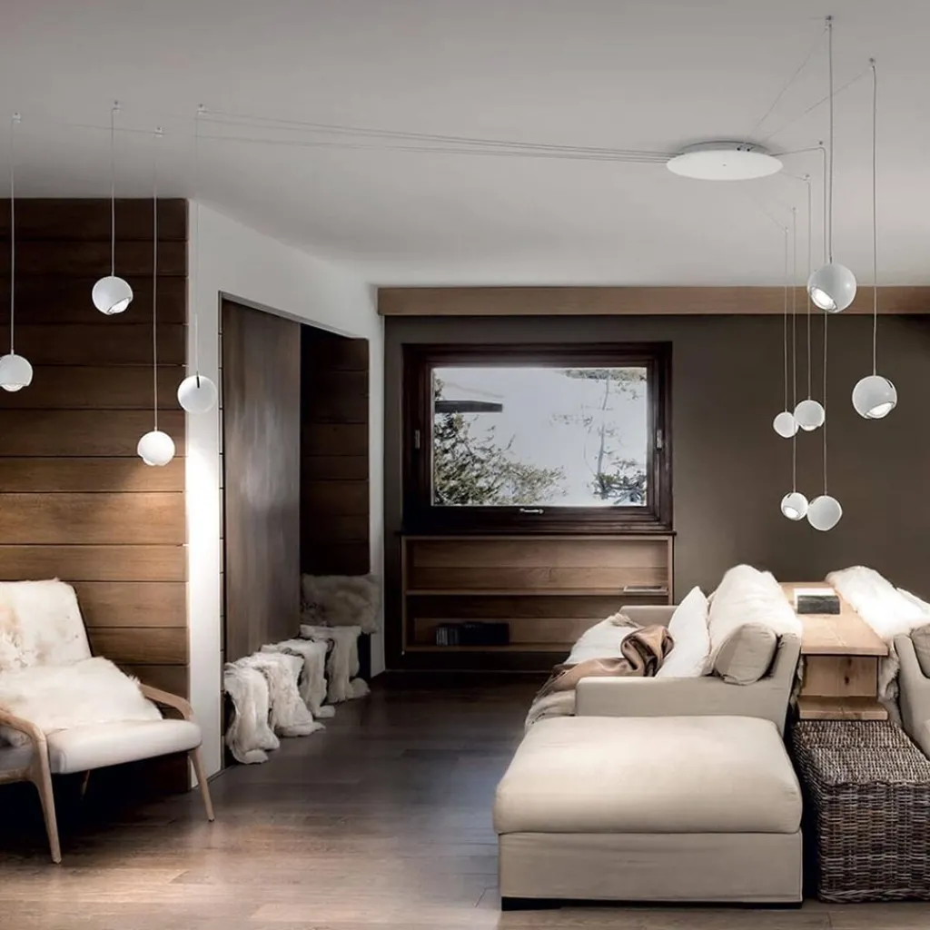 Straluma Kleine Italiaanse design hanglamp LED bol Spider wit> Hanglampen|Videverlichting