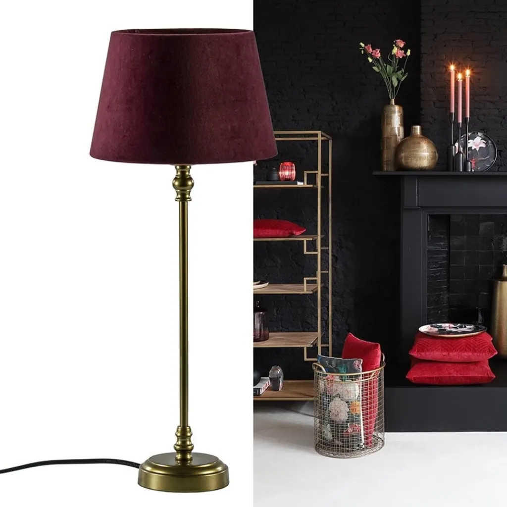 Straluma Kleine lampvoet Ramses antiek brons> Tafellampen|Lampenvoeten