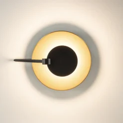 Straluma Kleine LED plafondlamp zwart met goud><noscript><img width=