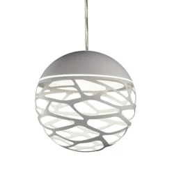Straluma Kleine ronde design hanglamp Kelly wit> Hanglampen|Nachtkastlampen