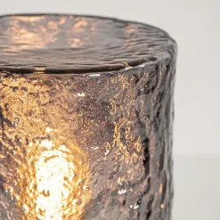 Straluma Kleine tafellamp zwart met smoke glazen kap><noscript><img width=