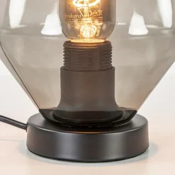 Straluma Kleine tafellamp zwart met smoke glas><noscript><img width=