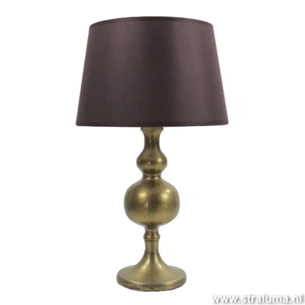 Straluma Lampenkap bruin Bridge 25 Chinz 77> Klassieke Verlichting|Woonkamerlampen