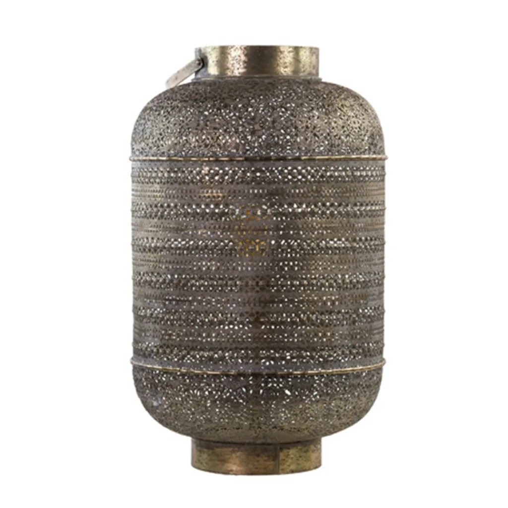 Straluma L&L tafellamp UDUPI bruin-goud Oosters> Light and Living|Woonkamerlampen