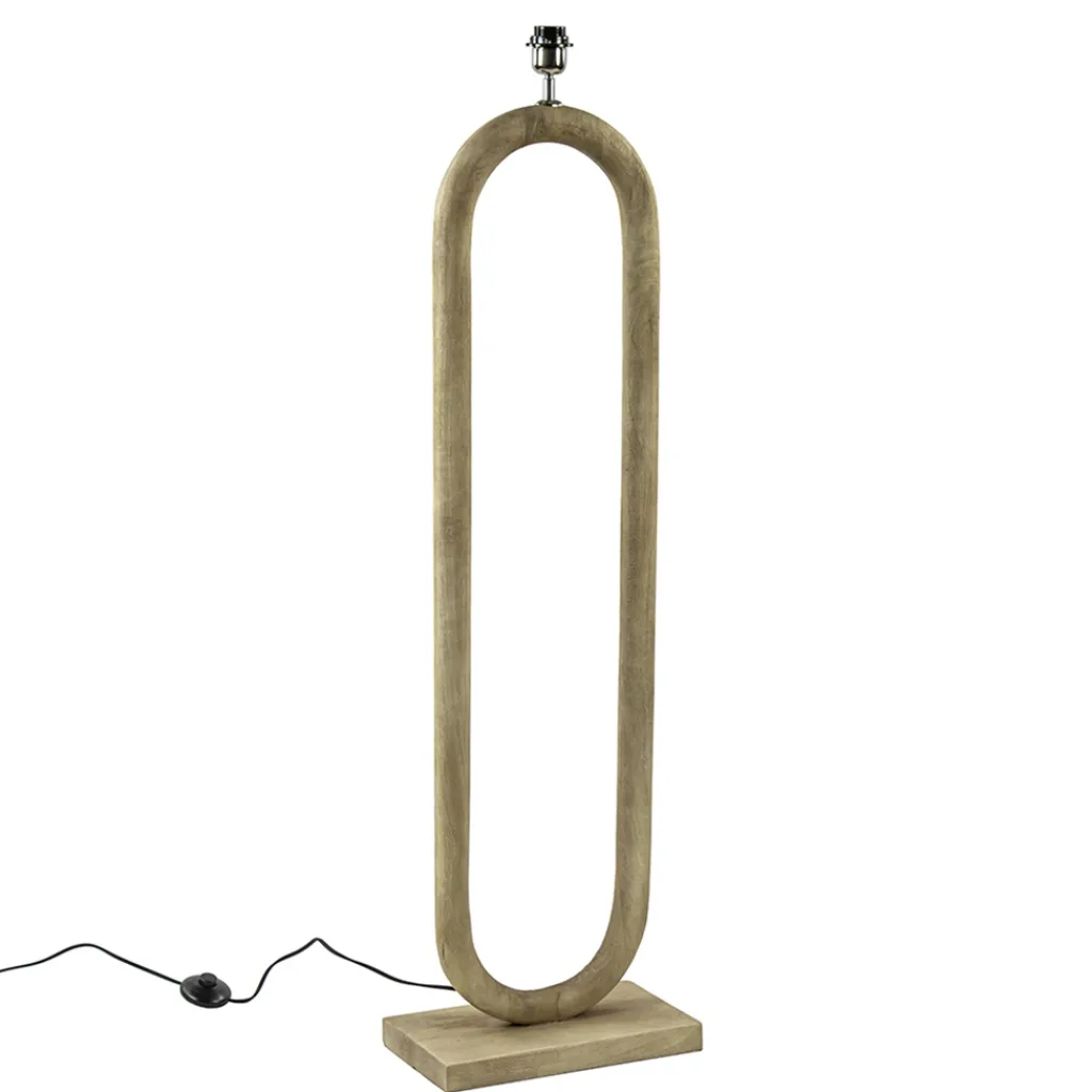 Straluma Lampvoet / vloerlamp Paceco hout naturel> Vloerlampen|Lampenvoeten