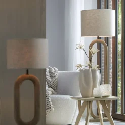 Straluma Lampvoet / vloerlamp Paceco hout naturel><noscript><img width=