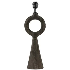 Straluma Lampvoet Sabuli hout donker bruin excl. kap> Tafellampen|Lampenvoeten