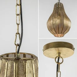 Straluma Landelijke druppel hanglamp goud Oosters><noscript><img width=