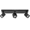 Straluma Langwerpige opbouwspot 3-lichts balk zwart> Opbouwspots|Woonkamerlampen