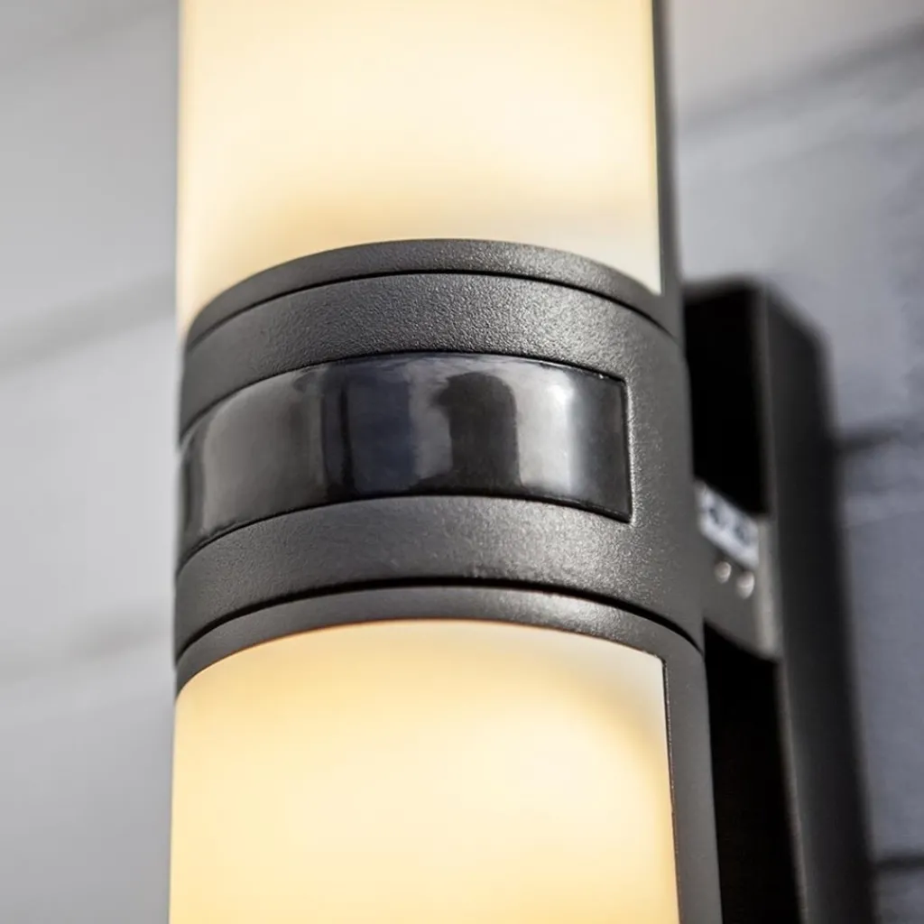 Straluma LED buitenlamp cilinder draaibaar inclusief bewegingssensor> Wandlampen|Buitenlampen