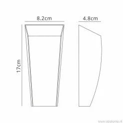 Straluma LED buitenlamp up+down wit aluminium IP54><noscript><img width=
