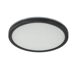 Straluma LED plafondlamp met 3 licht opties zwart rond> Plafondlampen|Wandlampen