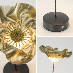 Straluma LED tafellamp Lafleur op battrij velvet><noscript><img width=