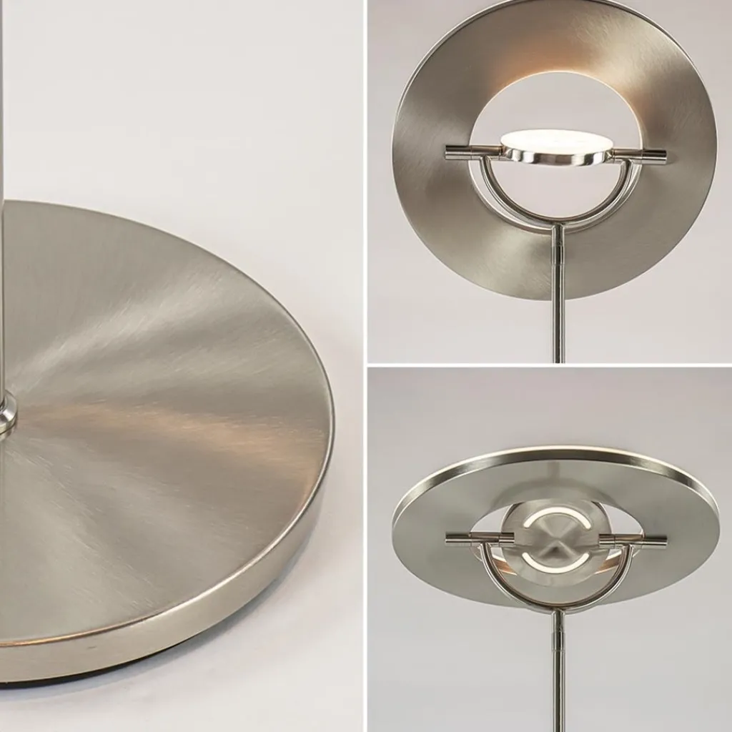 Straluma LED vloerlamp staal met uplighter en leeslamp> Vloerlampen|Leeslampen