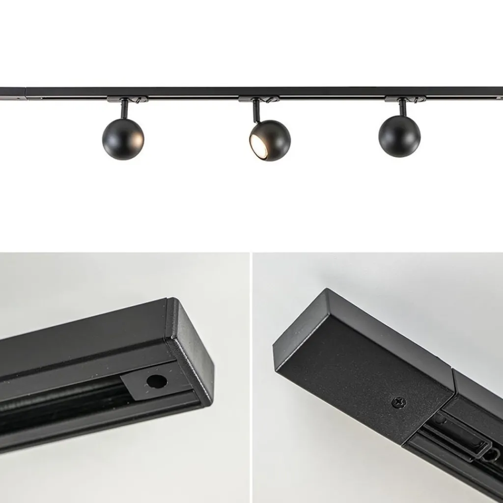 Straluma 3-Lichts railsysteem 1-fase met verstelbare ronde spots> Opbouwspots|Keukenverlichting