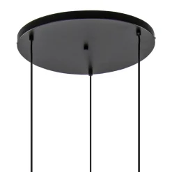 Straluma 3-Lichts ronde hanglamp goud/mat zwart><noscript><img width=