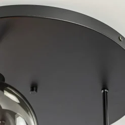 Straluma 3-Lichts ronde plafondlamp met smoke glazen bollen><noscript><img width=