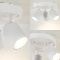 Straluma 3-Lichts ronde plafondspot wit verstelbaar><noscript><img width=