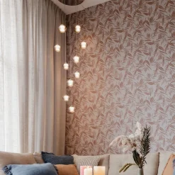 Straluma 10-Lichts videlamp chroom/smoke glas inclusief dimbaar LED><noscript><img width=