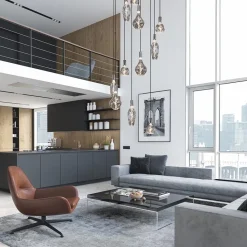 Straluma 12-Lichts videlamp silverleaf met chroom excl lichtbronnen><noscript><img width=