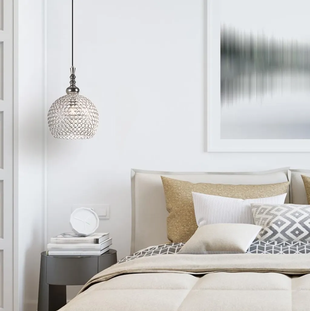 Straluma Light & Living hanglamp kristal Elmi> Light and Living|Woonkamerlampen