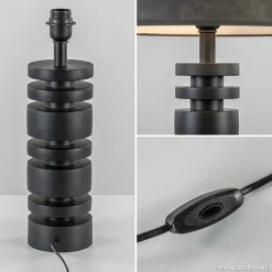 Straluma Light & Living lampvoet Desley mat zwart><noscript><img width=