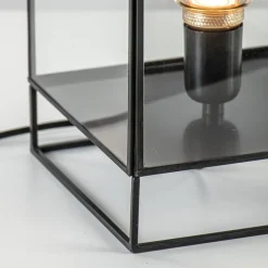 Straluma Light & Living tafellamp Solas zwart met glas><noscript><img width=